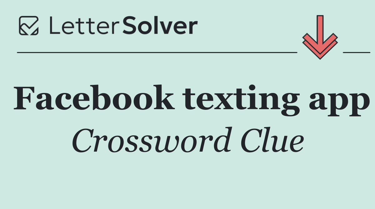 Facebook texting app