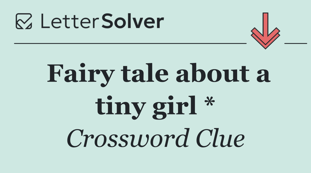 Fairy tale about a tiny girl *