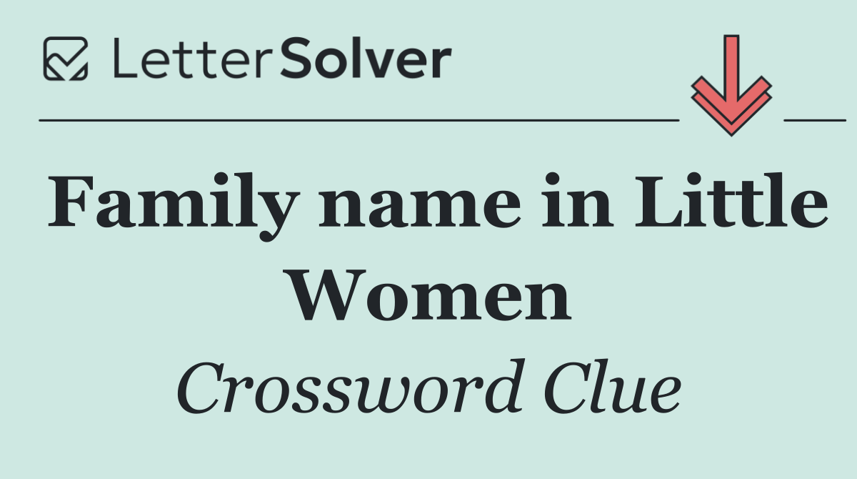 Family name in Little Women