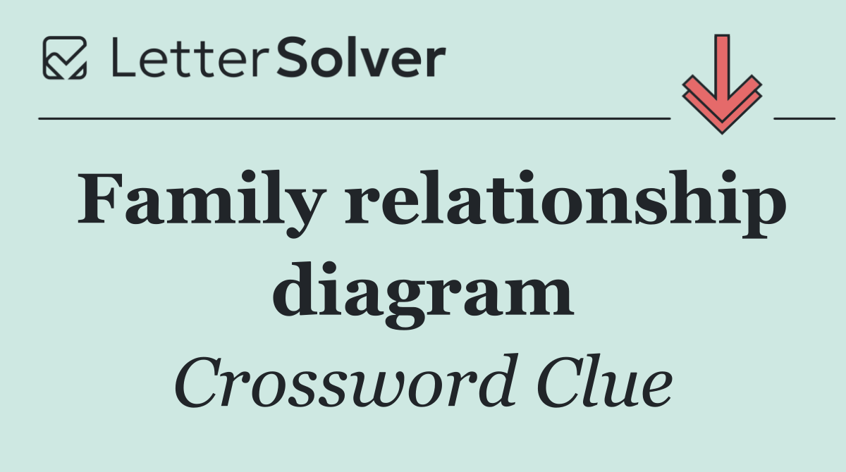Family relationship diagram
