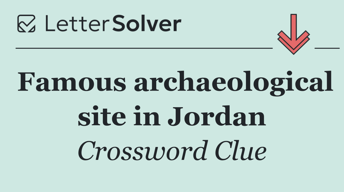 Famous archaeological site in Jordan