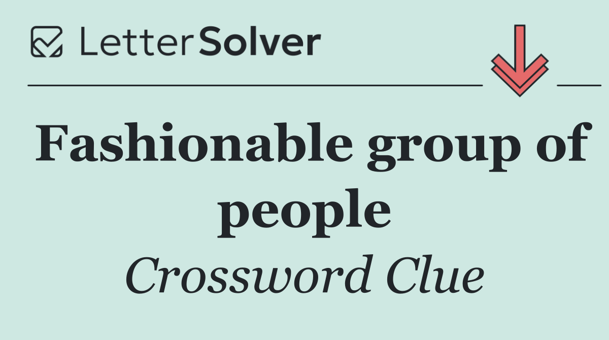 Fashionable group of people