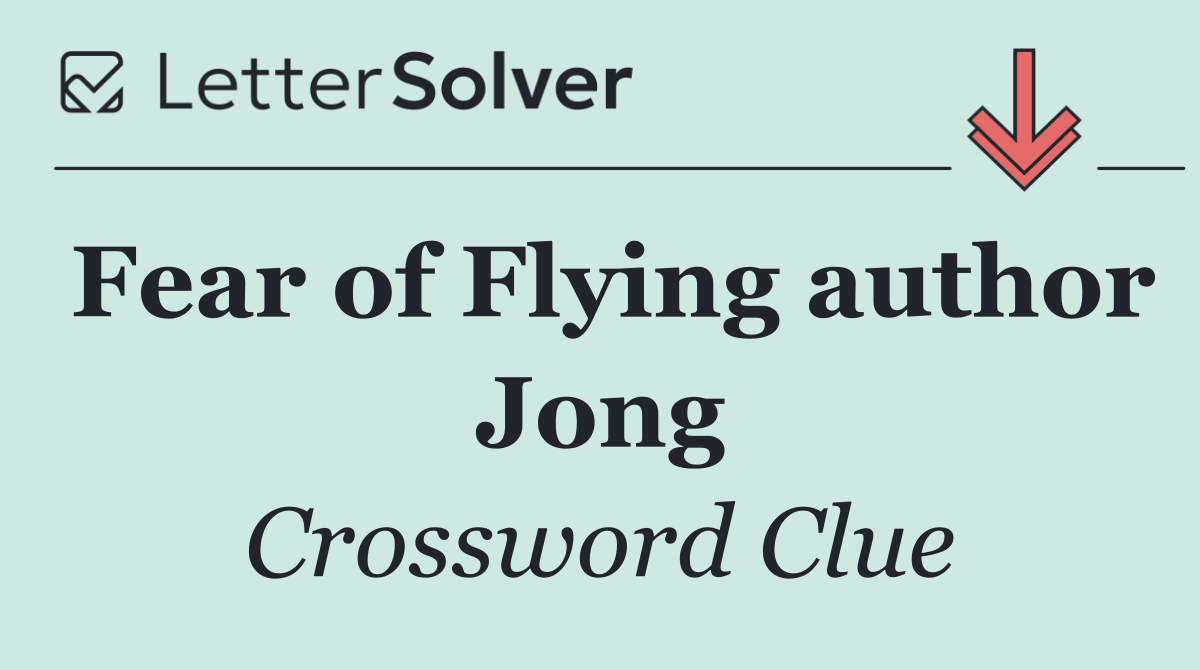 Fear of Flying author Jong