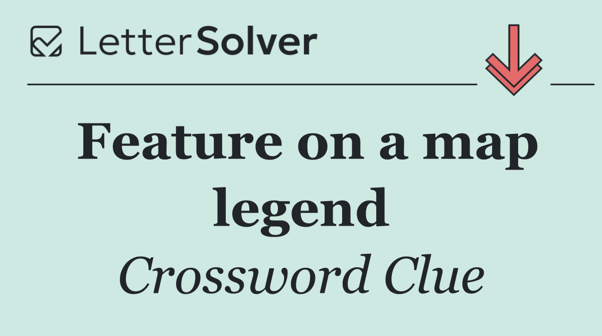 Feature on a map legend