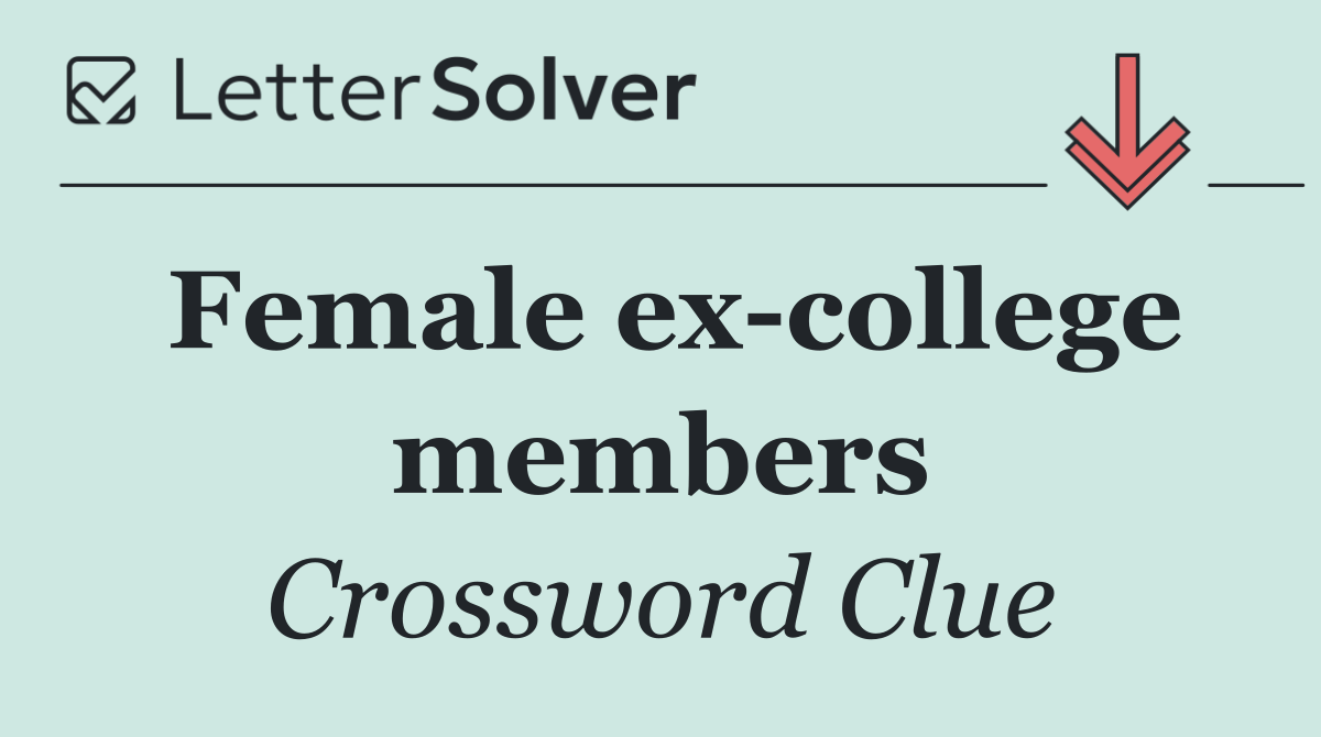 Female ex college members