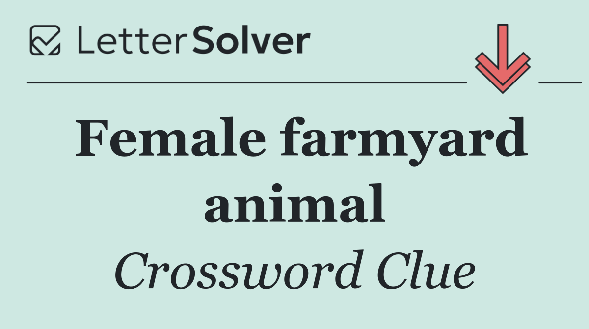 Female farmyard animal