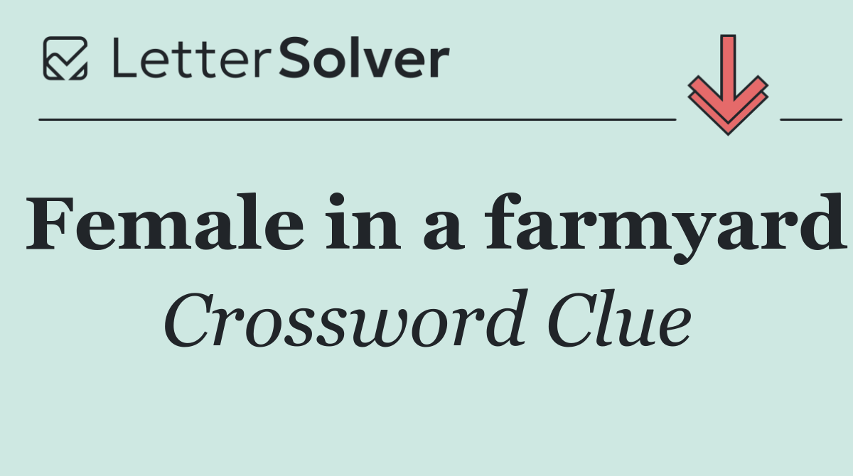 Female in a farmyard