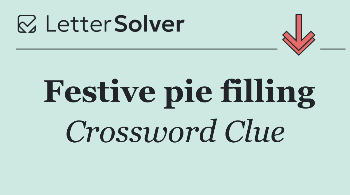 Festive pie filling