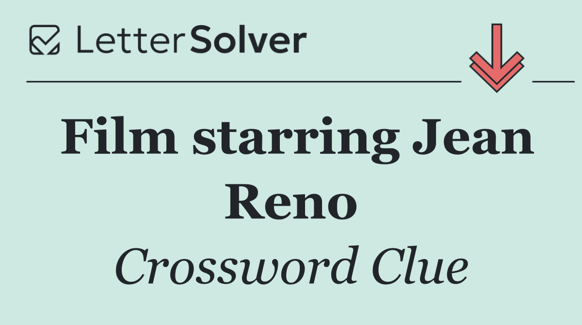 Film starring Jean Reno