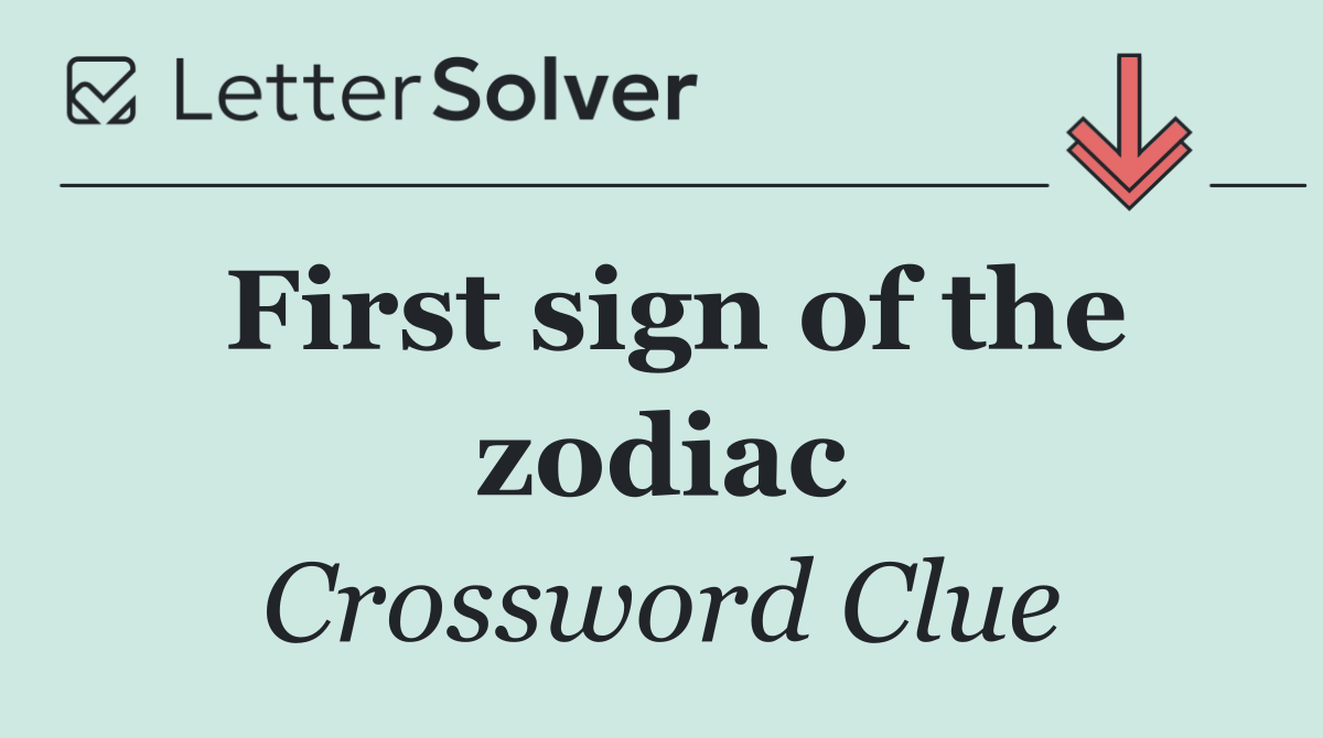 First sign of the zodiac