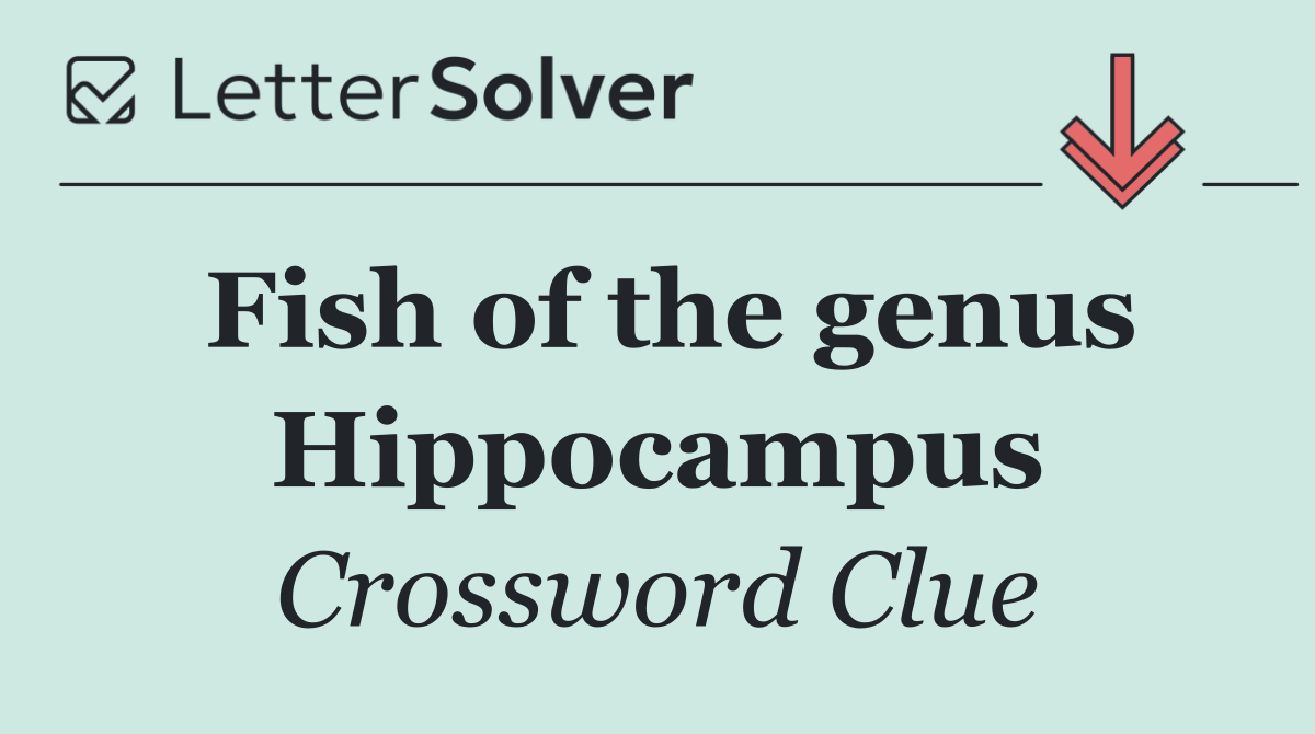 Fish of the genus Hippocampus