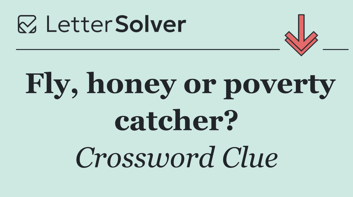 Fly, honey or poverty catcher?