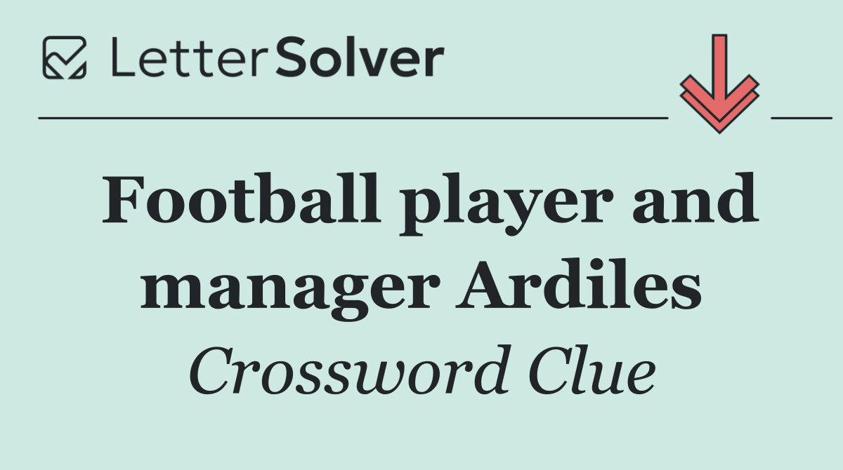 Football player and manager Ardiles
