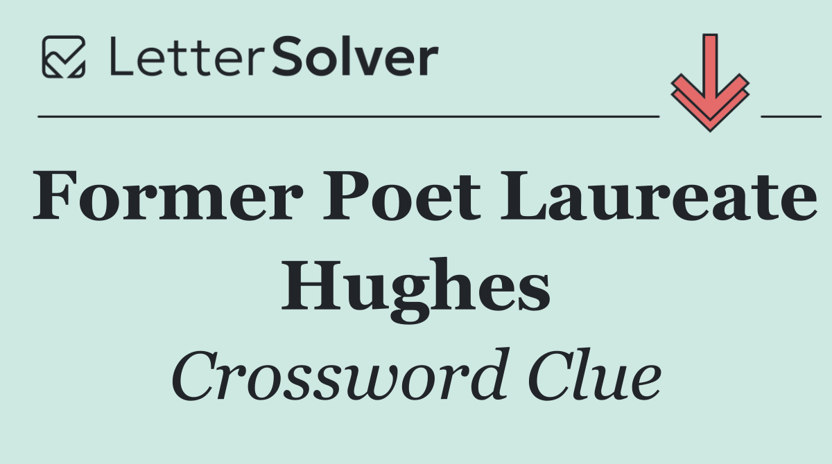 Former Poet Laureate Hughes