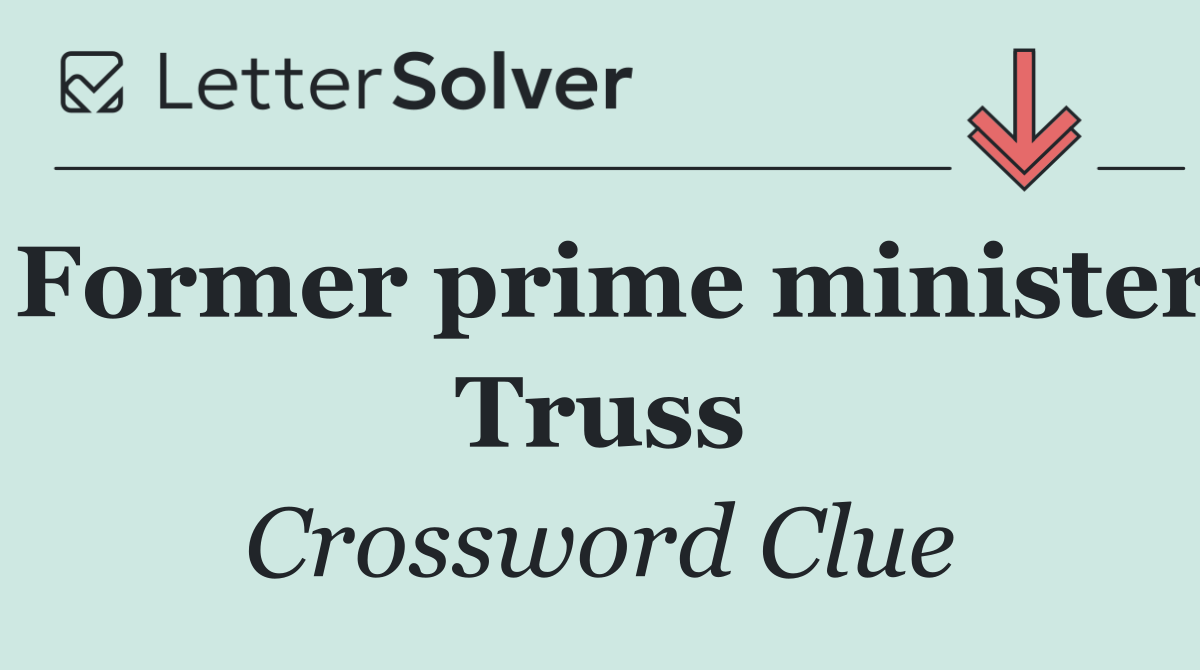 Former prime minister Truss