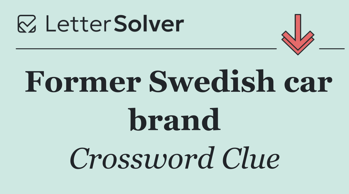 Former Swedish car brand