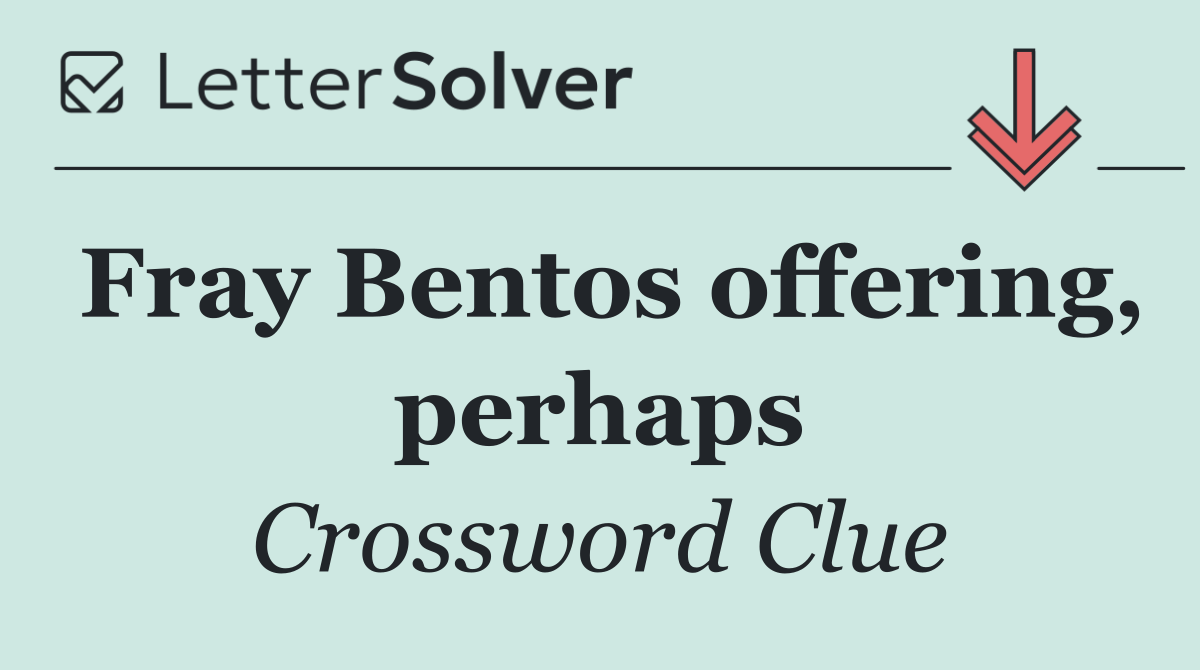 Fray Bentos offering, perhaps