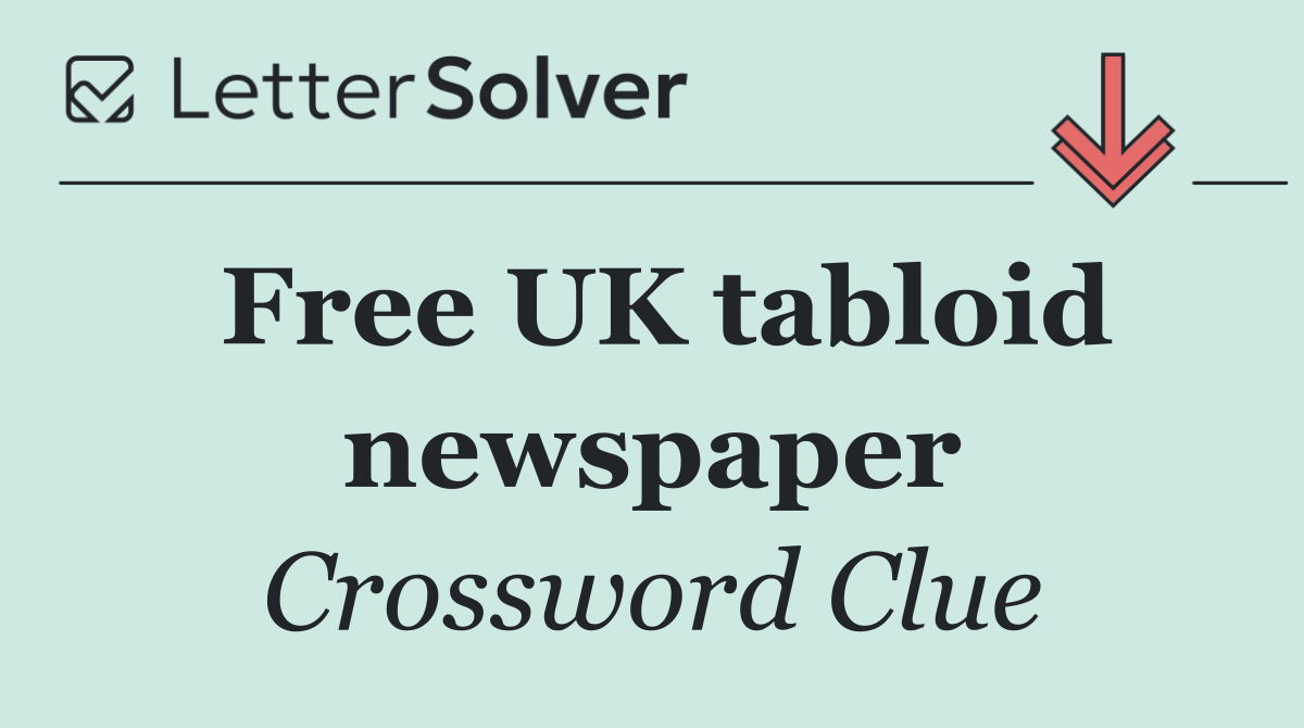 Free UK tabloid newspaper