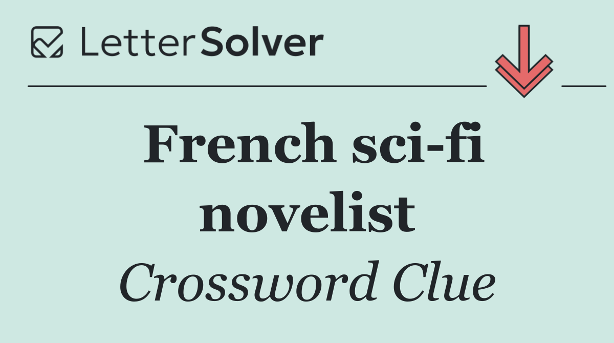 French sci fi novelist