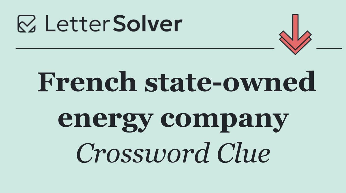 French state owned energy company