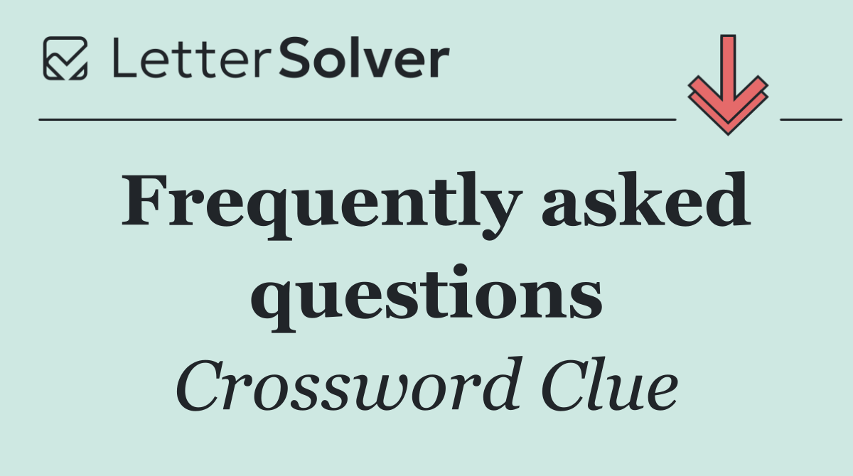 Frequently asked questions