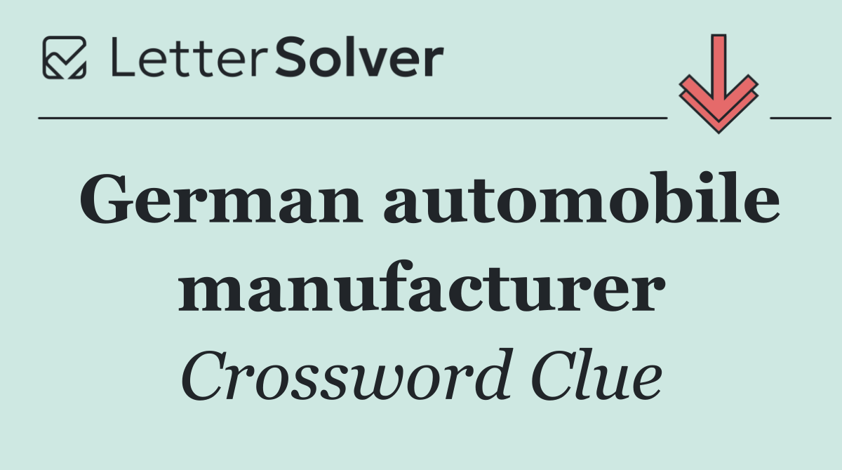 German automobile manufacturer
