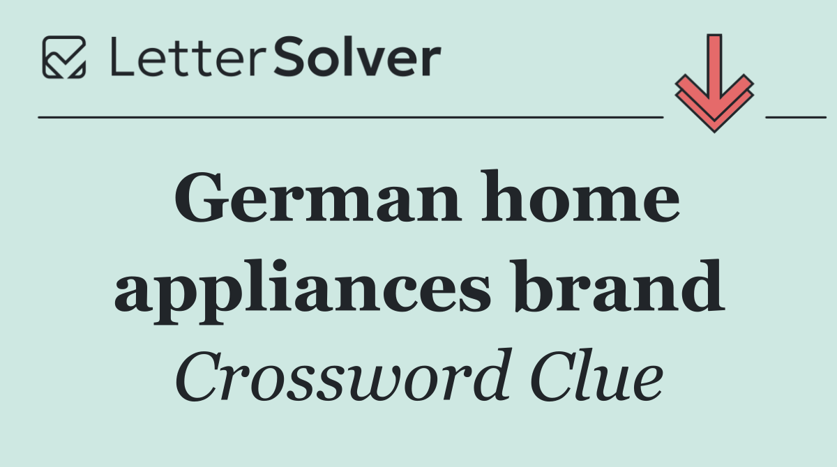 German home appliances brand