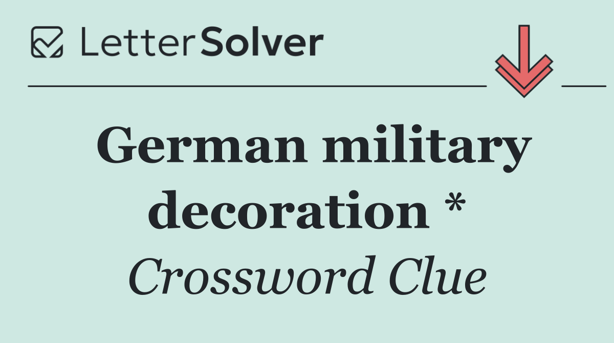 German military decoration *