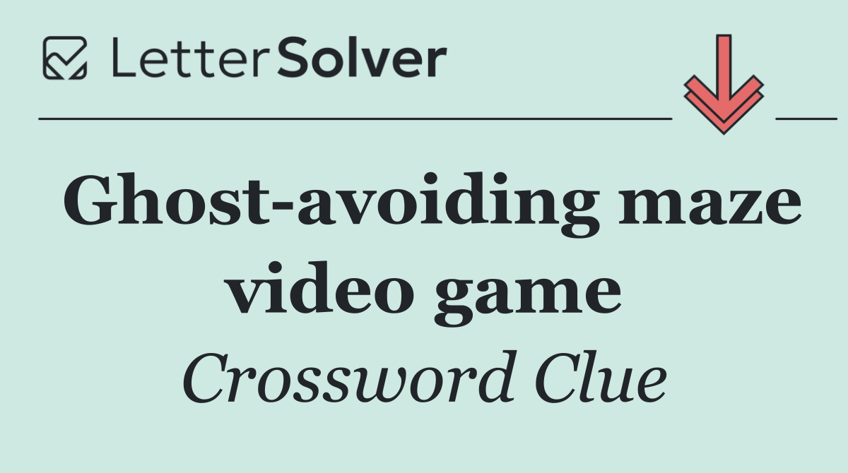 Ghost avoiding maze video game