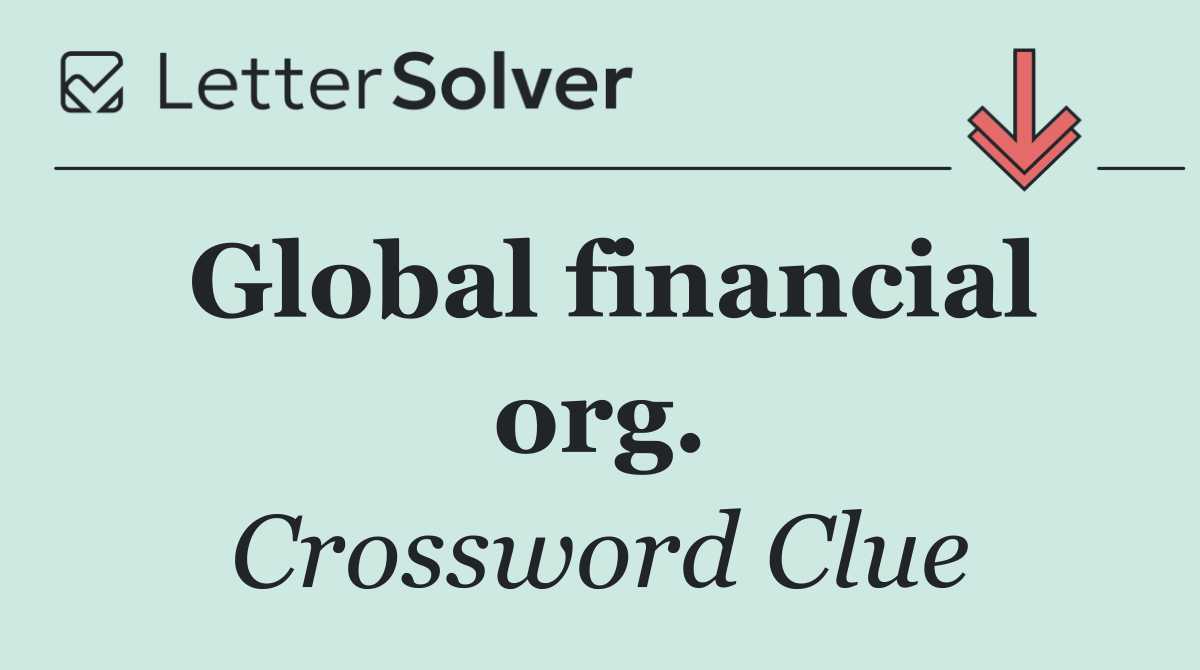 Global financial org.