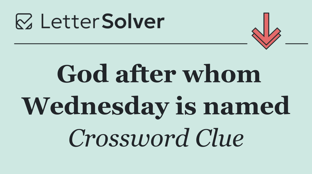 God after whom Wednesday is named