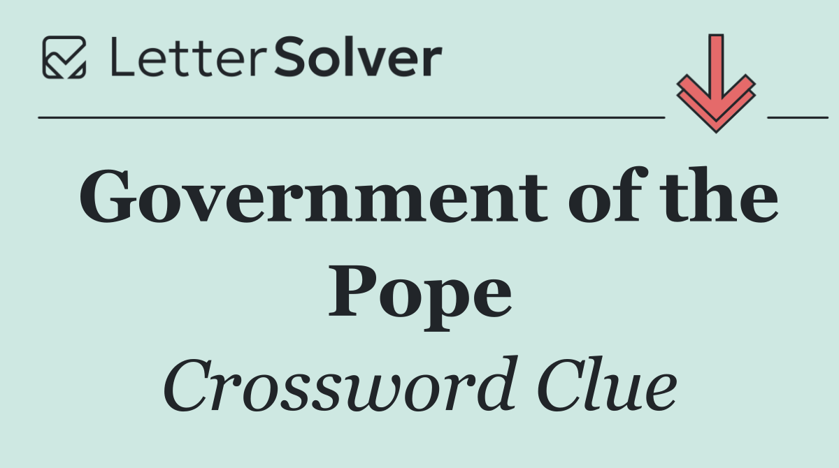 Government of the Pope