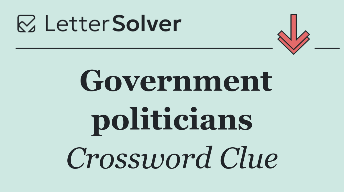 Government politicians