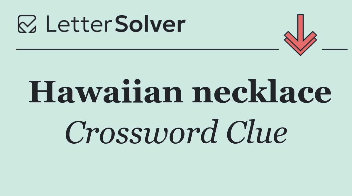 Hawaiian necklace