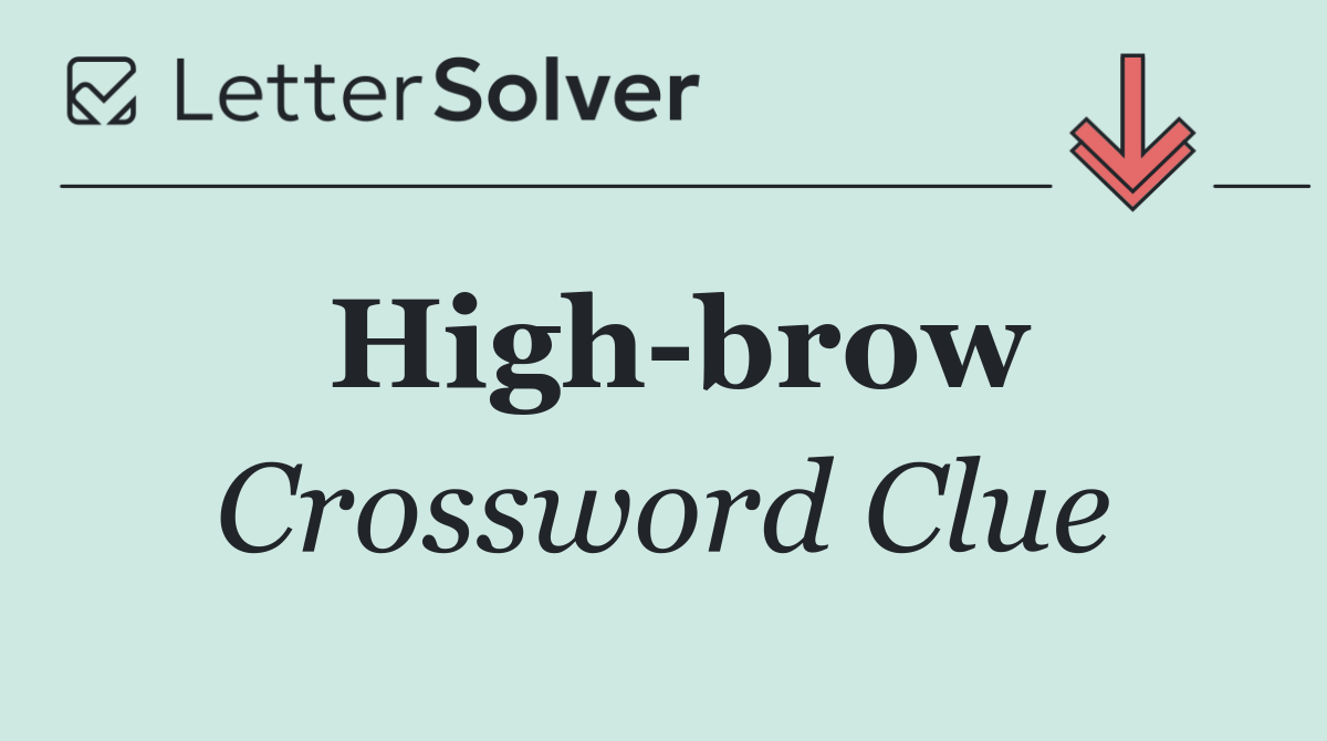 High brow