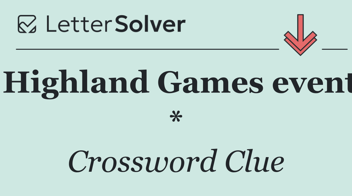 Highland Games event *