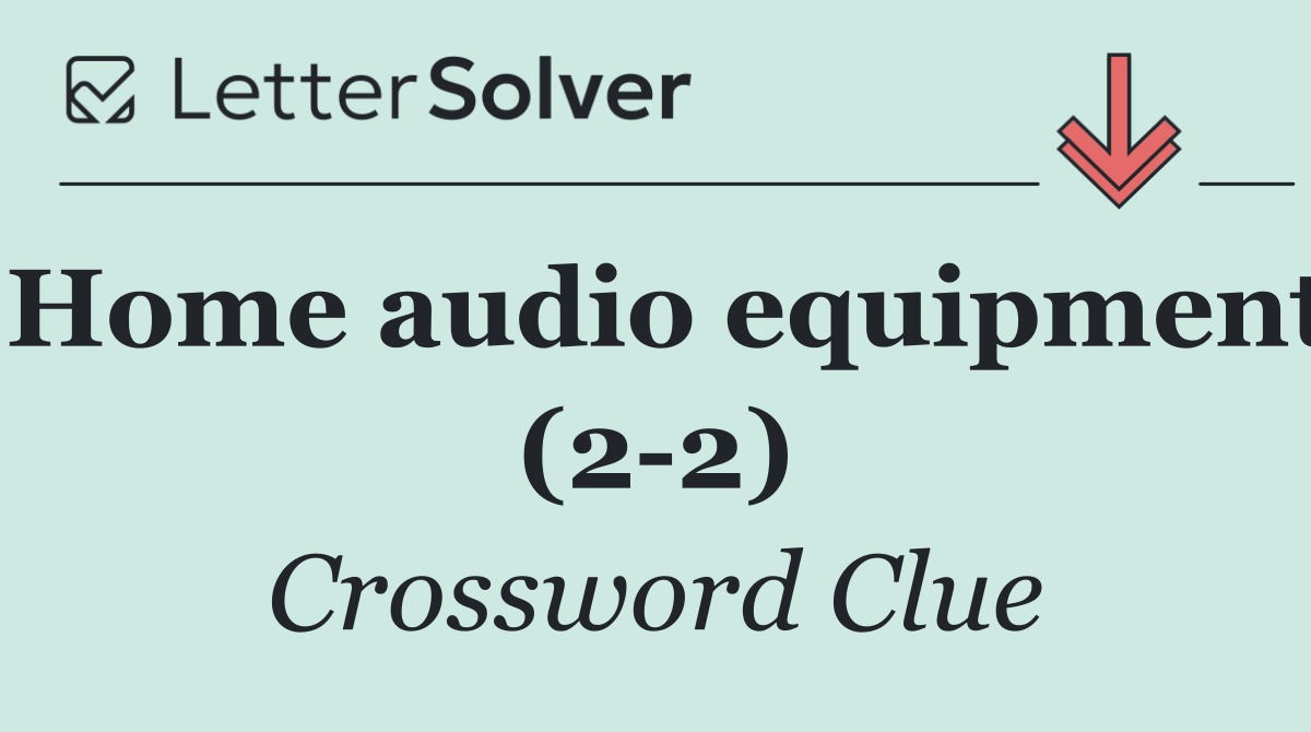 Home audio equipment (2 2)