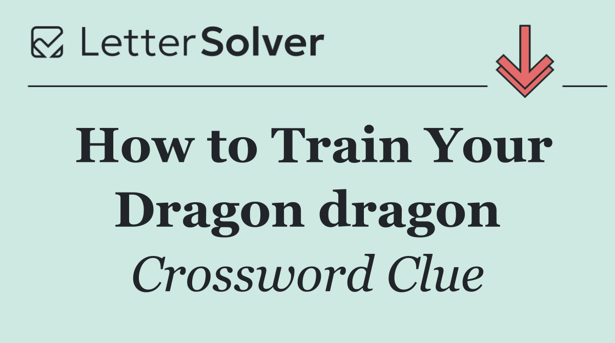 How to Train Your Dragon dragon