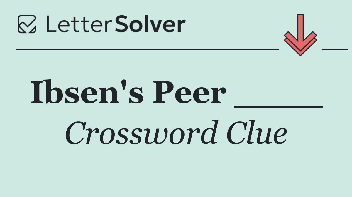 Ibsen's Peer ____ 