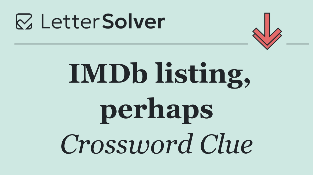 IMDb listing, perhaps