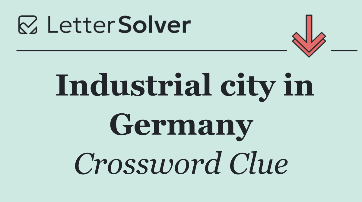 Industrial city in Germany