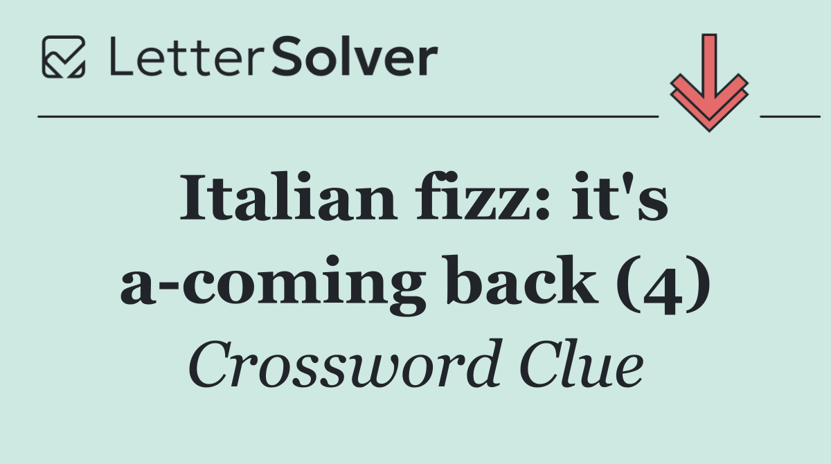 Italian fizz: it's a coming back (4)