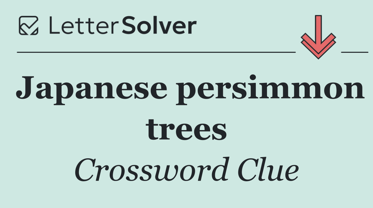 Japanese persimmon trees