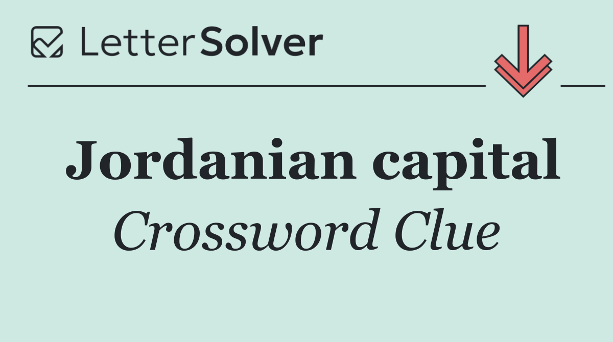 Jordanian capital