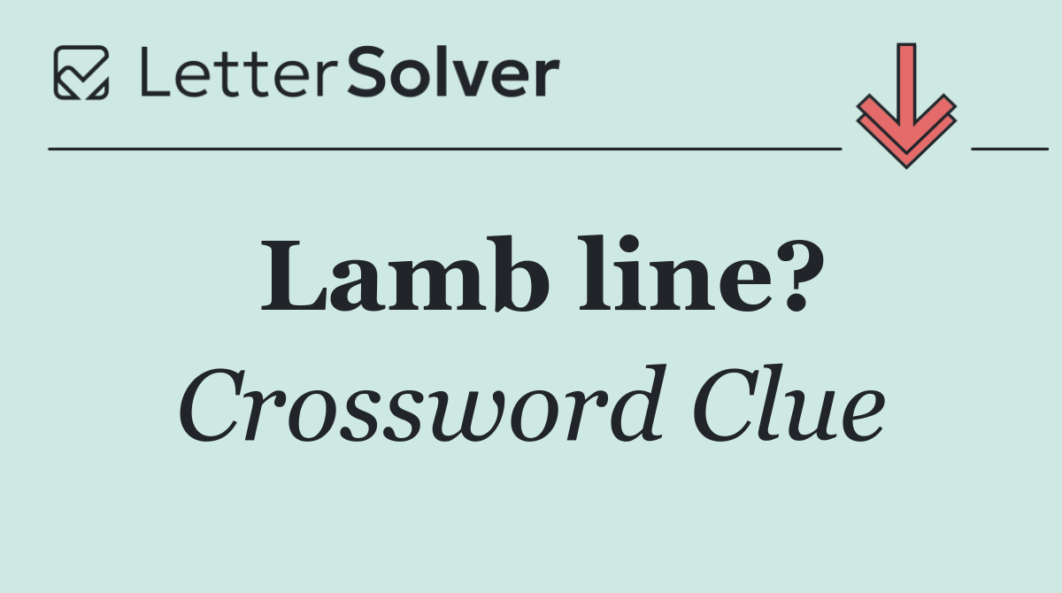Lamb line?