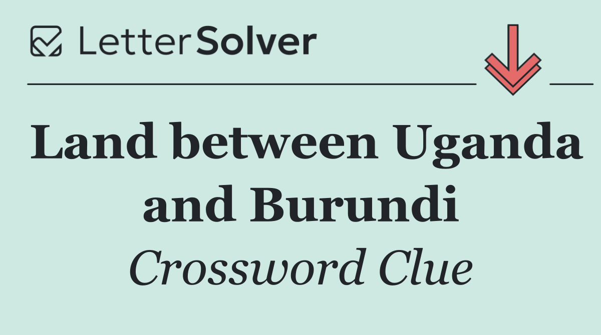 Land between Uganda and Burundi