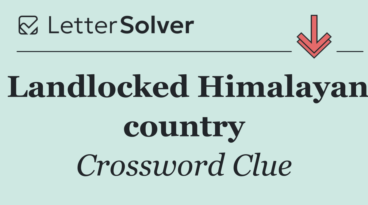 Landlocked Himalayan country