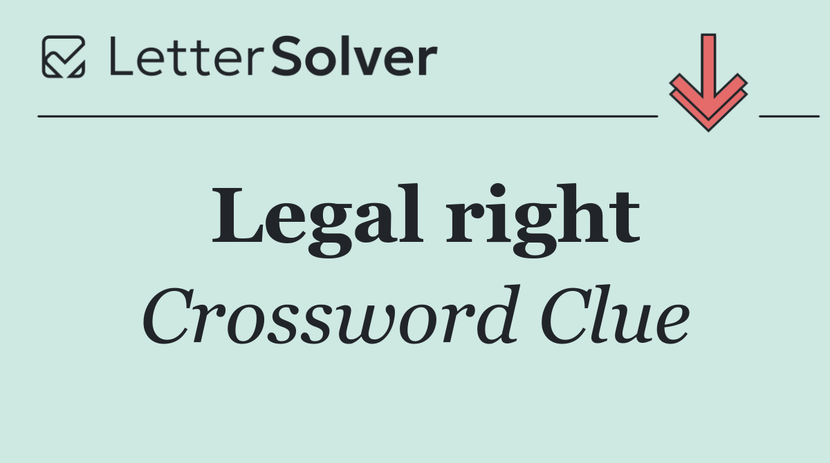 Legal right