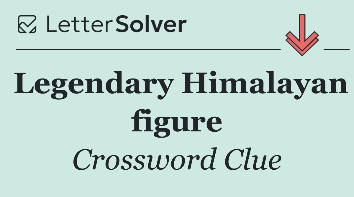 Legendary Himalayan figure