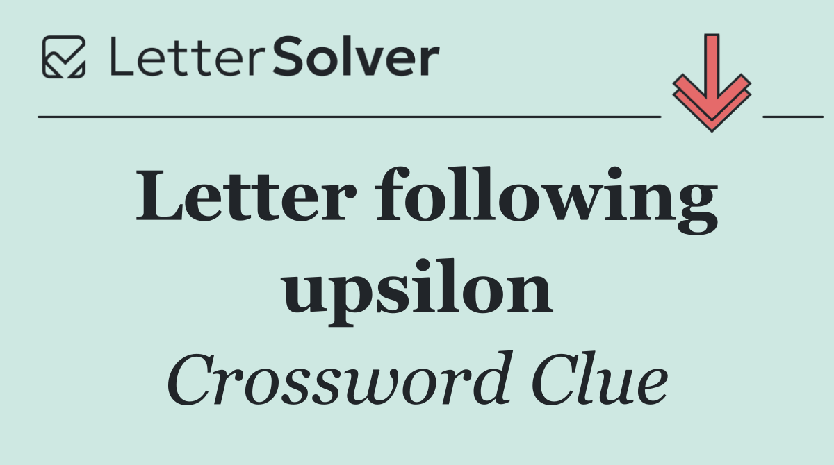 Letter following upsilon